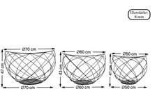 Kare Design Couchtisch Wire Grid Brass 3er Set, mit Glasplatten