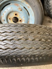 5.60 X 15 Crossply Remold  Tyre On Triumph Mayflower Wheel