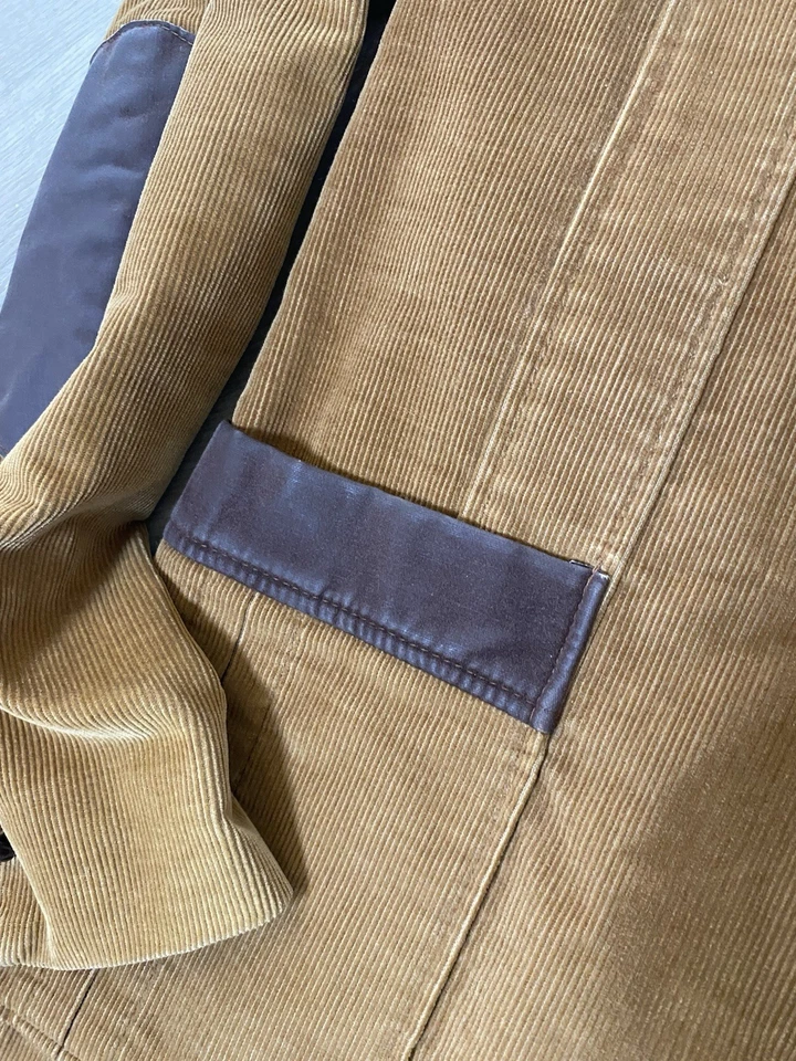Vintage 1970s Brad Whitney Tan Corduroy Jacket Brown Patch Western M - Image 4 of 4