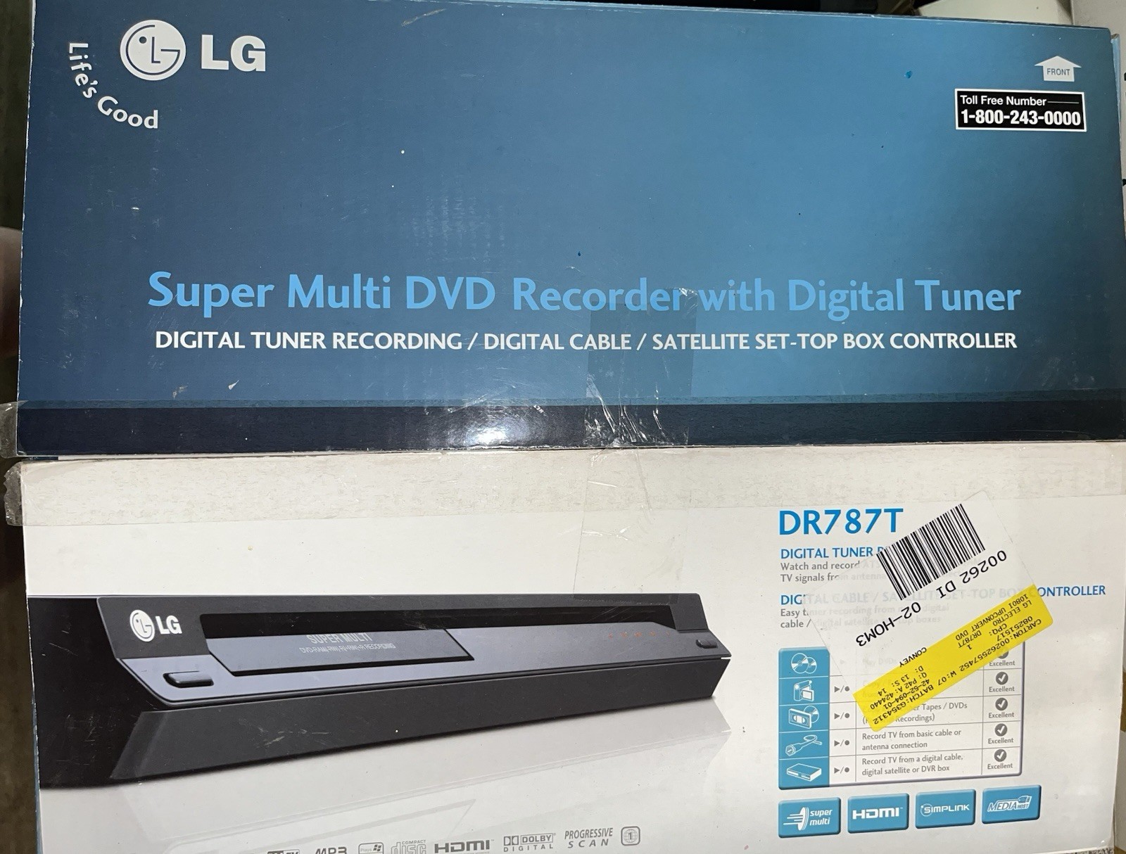 Black In Open Box W/ Remote And Manual