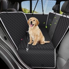 Dog Seat Covers for Trucks with Fold Up Seats, Crew Cab Floor Cover with Door...