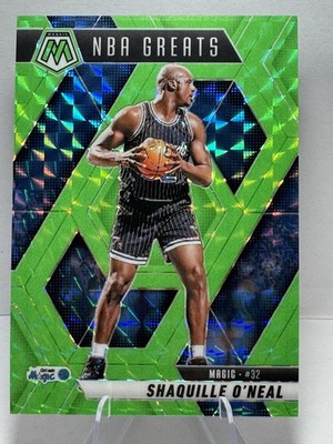 2024-25 Shaquille O'Neal 10/10 Panini Mosaic NBA Greats #297 Green