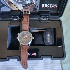 Orologio Sector Oversize Dual Time Con Cofanetto Originale