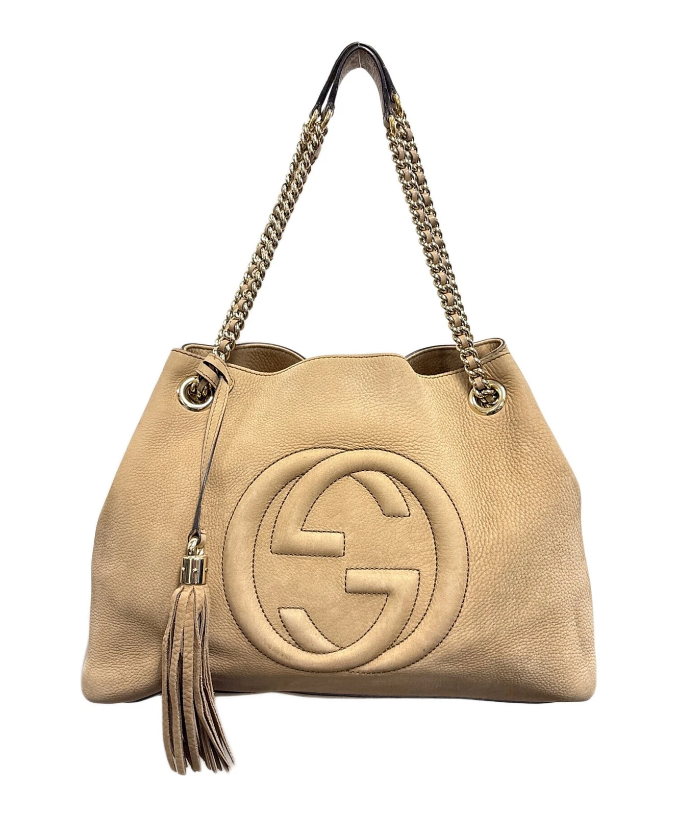 Gucci — Gucci Chain Tote Bag 308982 Beige #TFB4575