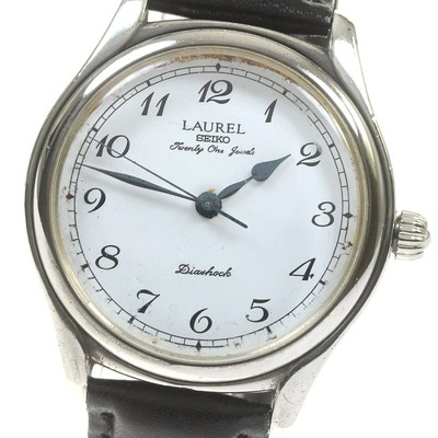 Seiko Laurel 4S24-0040 Men's Vintage Hand-Wind SV925 Enamel