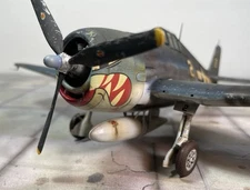 Nicely built 1/48 US Navy F6F-3 Hellcat WWII Cat Mouth USS Princeton VF-27 *READ