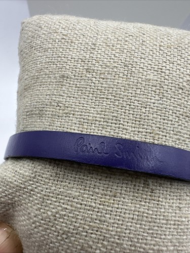 Paul Smith lila Lederarmband Haken Schnalle Verschluss 8,25" - Bild 2 von 6