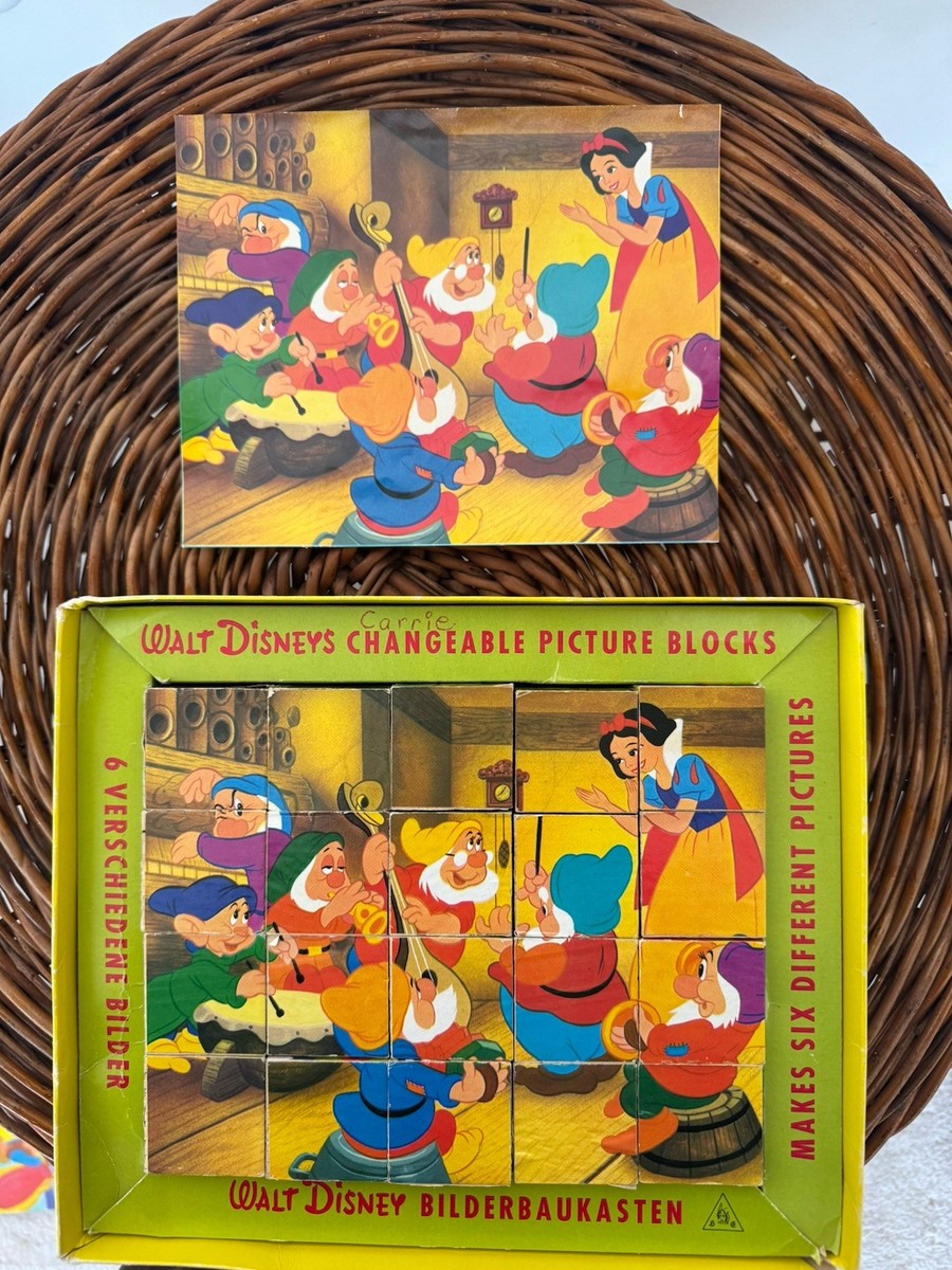 Walt Disney Productions 1985 壁掛け Vintage Walt Disney Changeable Picture Blocks Puzzle Set | eBay