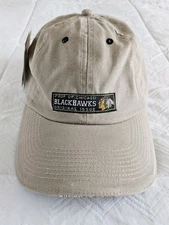 Old Time Sports NHL Chicago Blackhawks Hockey Team Hat Beige New