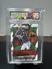 2021 Donruss Ronald Acuna Jr. Unleashed #UNL3 Electric Grading 9.5