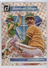 2023 Panini Donruss Diamond Kings On Fire 72/75 Rollie Fingers #18 HOF 0nr3