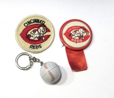 Cincinnati Reds Baseball Team Logo Iron / Sew Patch - Pin - Baseball Keychain