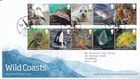 GB ROYAL MAIL FDC COVER 2021 WILD COASTS USED STAMP SET TALLENTS PMK