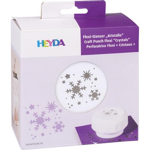 Heyda 'All-Over the Page' Magnetic Flexi Craft Punch - Snowflakes