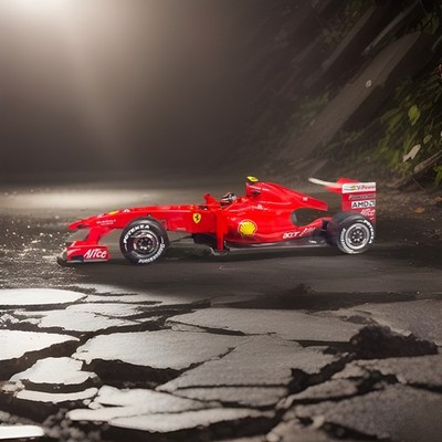 Hot Wheels Formula 1 Ferrari F60 #4 Kimi Raikkonen 2009 1/18 P9965
