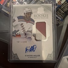2020-21 Upper Deck The Cup /249 K'Andre Miller #182 RPA Rookie Patch Auto RC