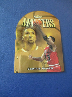 scottie pippen AUTO サイン　ピッペン　　TOPPS 1997/98 Topps Finest SCOTTIE PIPPEN “MASTERS” GOLD EMBOSSED DIE
