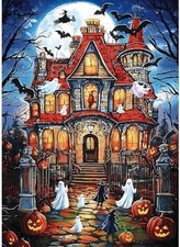 1000 Pieces Halloween House Puzzle for Adults Ghost Theme Puzzles Horror Haunted