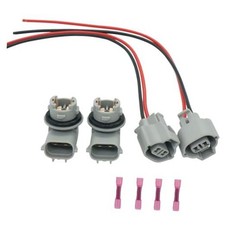 2 Pcs Rear Bumper License Plate Light Lamp Bulb Socket Wiring Harness