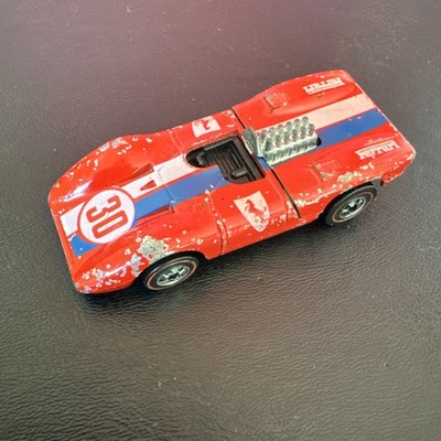 HOT WHEELS RedLines -  ''Ferrari 312P'',  Red w/RL's ,  made in 1973.