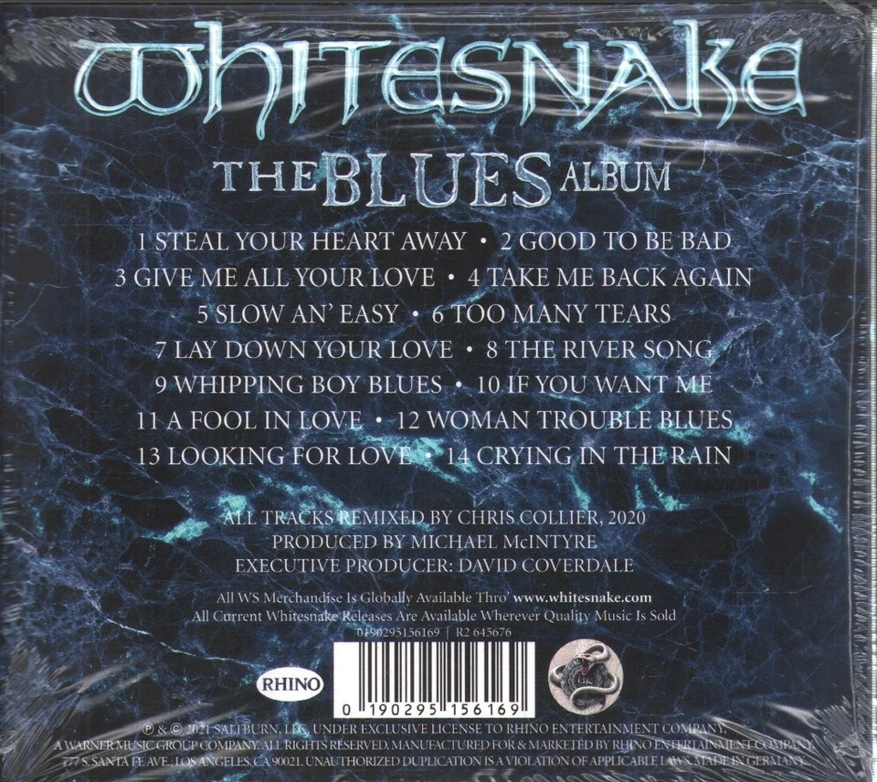 Whitesnake Blues Album CD Europa Rhino 2021 Überarbeitet, Remixed & Remastert - Bild 2 von 2