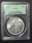 ** U.S. 1887 , MORGAN DOLLAR  PCGS SECOND GENERATION. **