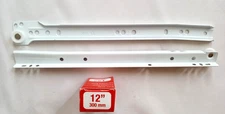 1/pair-Richelieu Euro Slide 12" Side Mount Drawer Slide White (Lift side only)