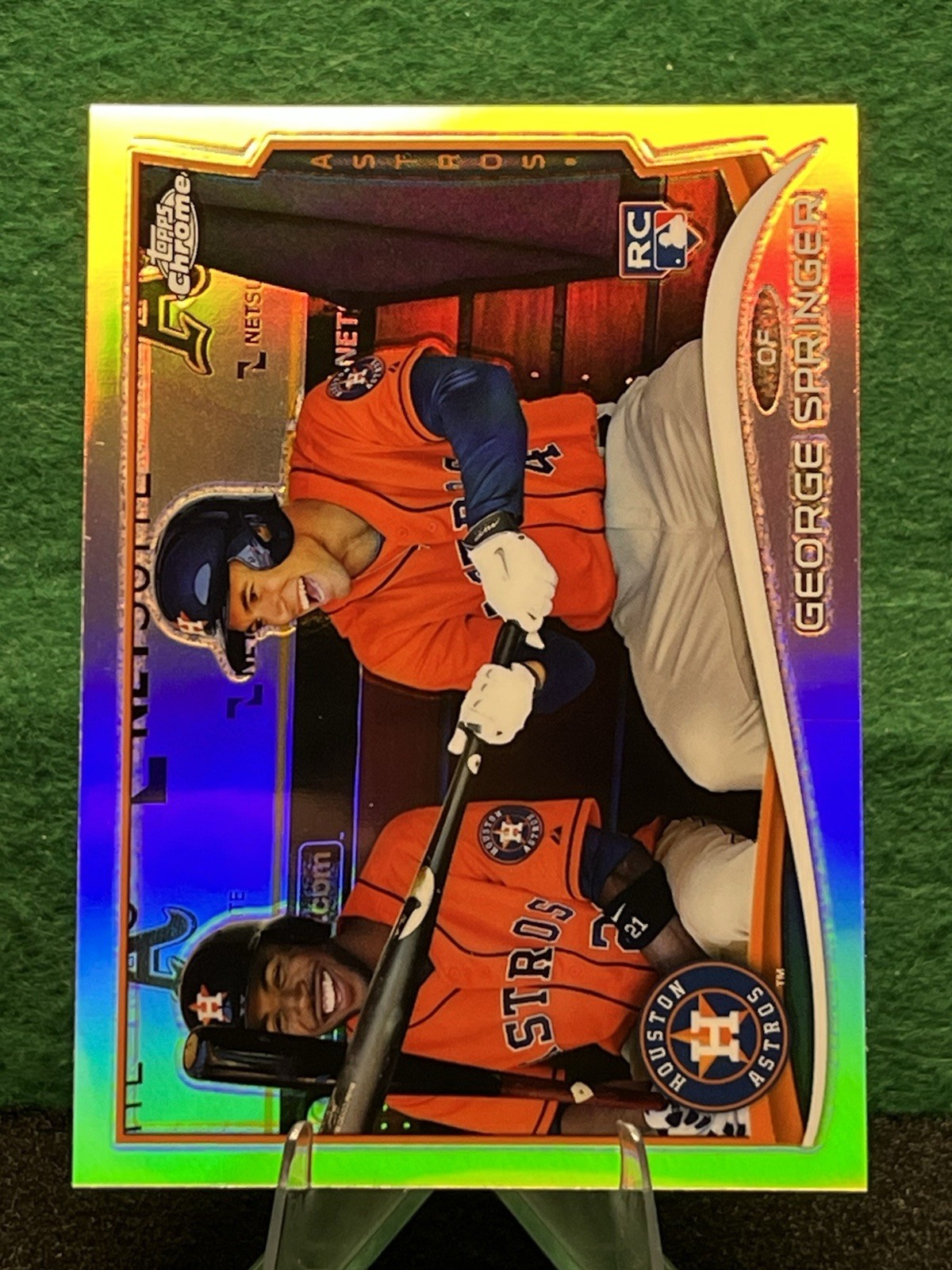 George Springer 2014 Topps Chrome #138 Refractor (RC)