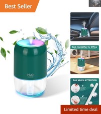 Elegant 200ml Mini Humidifier with Auto Shut-Off Night Light for Comfort