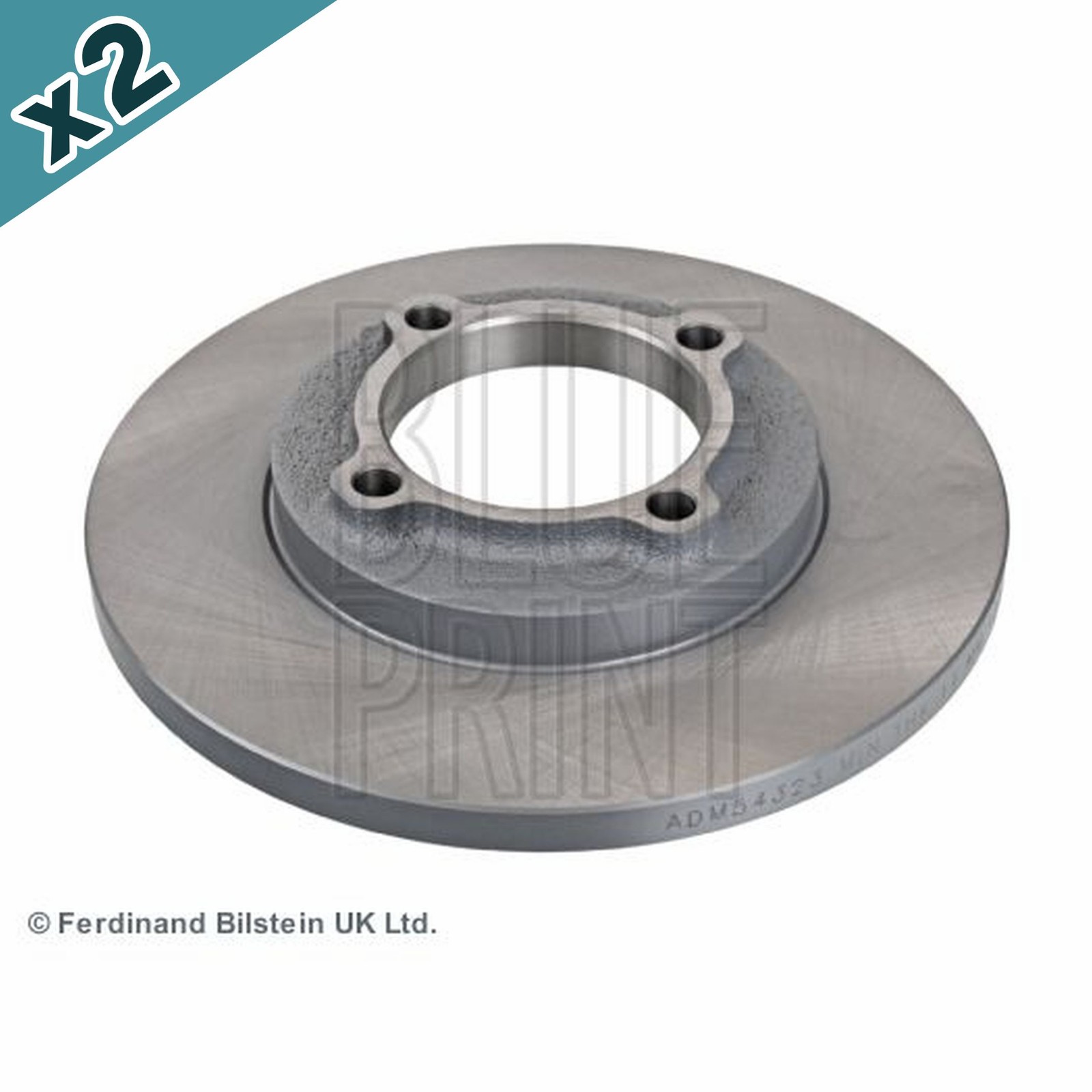 Blueprint ADM54323 Brake Disc Front Coated Fits Kia Pride Pride Van Mazda 121