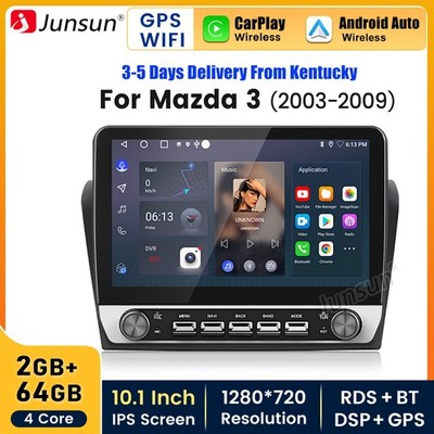 2+64GB Android 15 Carplay For Mazda 3 2003-2009 Car Stereo Radio GPS Navi RDS BT