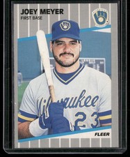 1989 Fleer - Joey Meyer #191 FAST SHIPPING BUY 5 GET 5 FREE MILWAUKEE BREWERS  