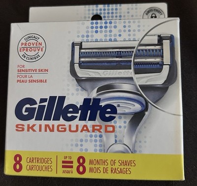 Gillette SkinGuard Men's Razor Blade Refills - 8 Cartridges - NEW & SEALED