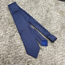 Hermes silk Necktie Tie Mens bats 3 x 62 Fran...