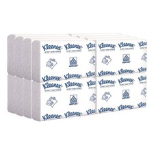 Kleenex 46321 2-Ply 8" x 9.4" Multi-Fold Towels - White 16/CT New