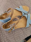 BOBS from Skechers Desert Kiss Party Crashers Espadrille Blue Sandals Sz W 9.5 — photo 3