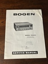 Bogen Model RX200 AM/FM Stereo Receiver Service Manual Vintage OEM Original