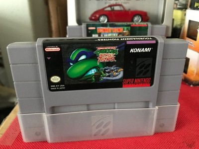 Teenage Mutant Ninja Turtles Tournament Fighters Super Nintendo SNES 1991 Cart