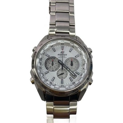 CASIO EDIFICE Case Size 4 ×4cm Wrist Size 17cm Used Watch #138928