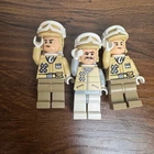 LEGO Star Wars Hoth Rebel Trooper Minifigure Lot x3 w/ Goggles Backpacks