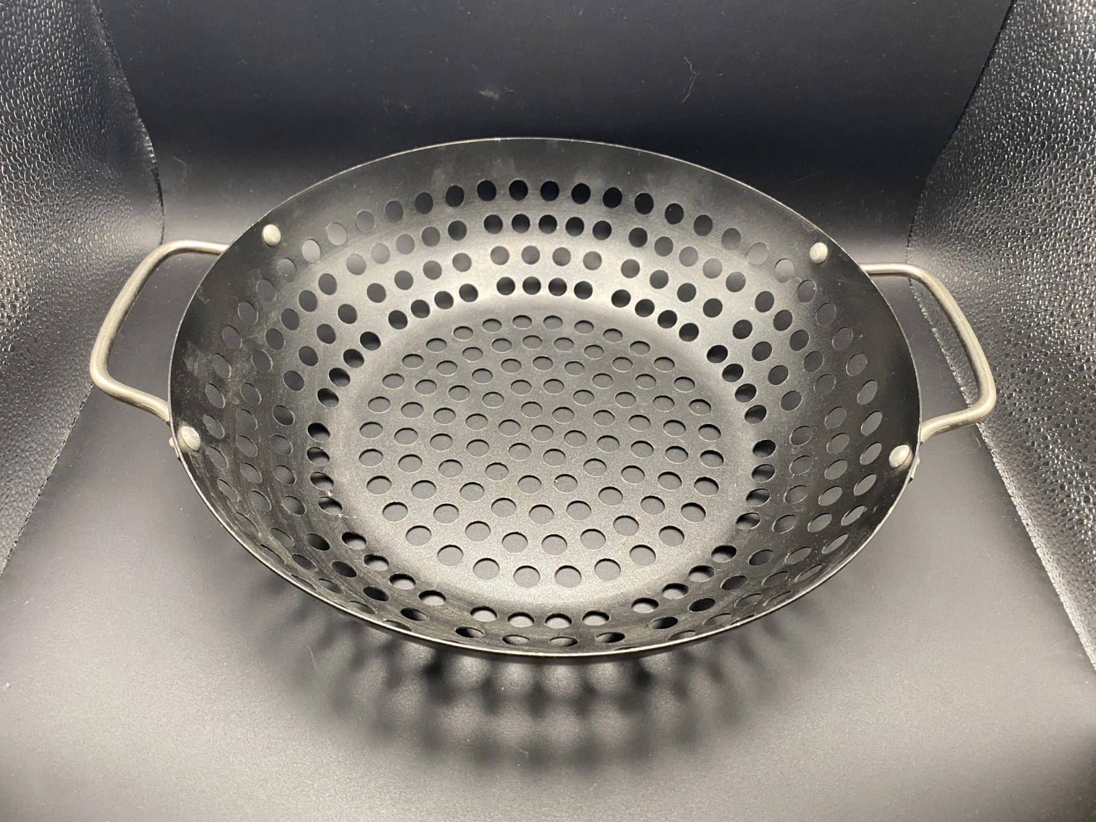 Perforated Grill Wok, 11" diameter
