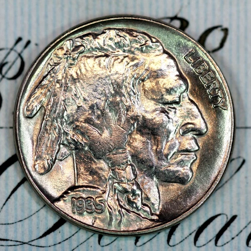 * 1935-P * SUPERB+ GEM BU MS BUFFALO NICKEL * FROM ORIGINAL COLLECTION