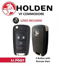 HOLDEN Commodore VF HSV ute 4 button key shell + genuine badge emblem 2013-2018