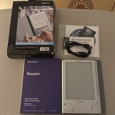 Sony PRS-505 Silver 6 E-Ink Portable E-Reader...