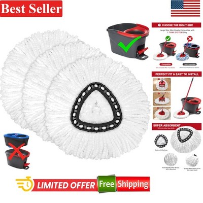 Effortless Cleaning with 3-Pack Ocedar Mop Heads - Machine Washable Microfiber