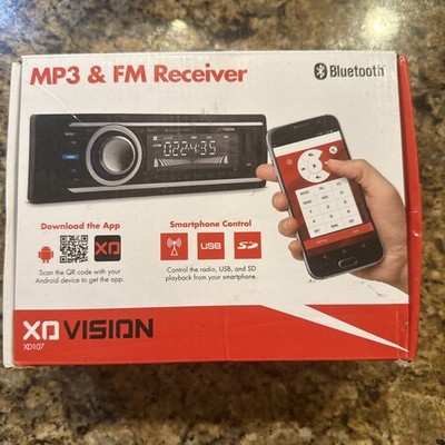 NEW XO VISION MODEL XD107 FM MP3 STEREO RECEIVER FOR CAR AUTO 20W X 4 Remote Inc