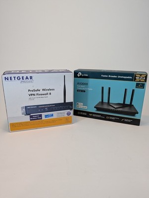 TP-Link Archer AX55 AX3000 WiFi 6 Router + NETGEAR ProSafe FVG318 VPN Firewall