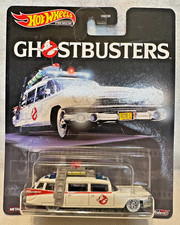 HOT WHEELS - PREMIUM - GHOSTBUSTERS - CADILLAC GHOSTBUSTER ECTO-1 - WHITE - VHTF
