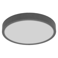 Led Deckenleuchte Stoff Grau Osram 3000K Click-Dim Ø39Cm Deckenlampe Wohnzimmer