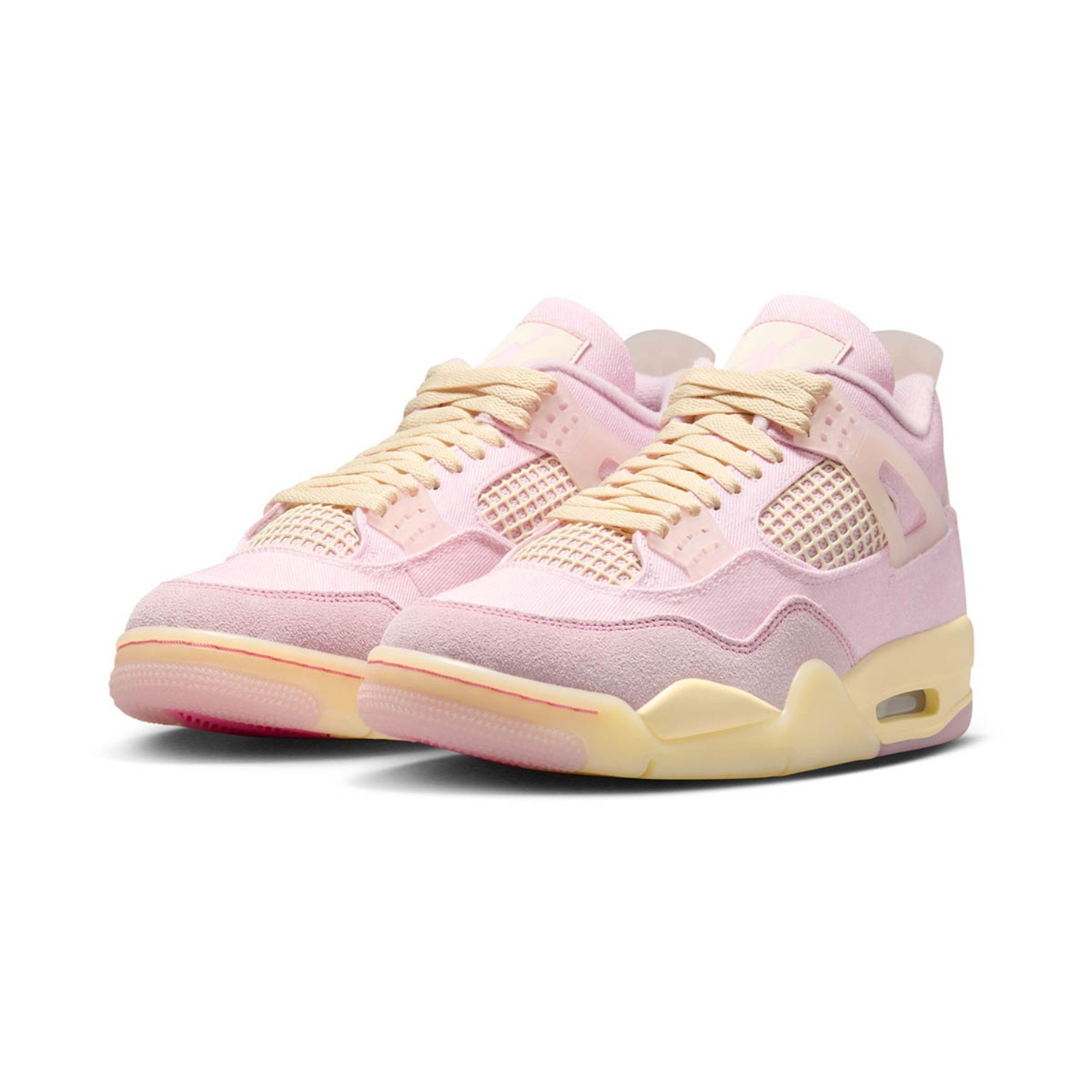 WOMENS AIR JORDAN 4 RETRO PEARL PINKICED CARMINE IB6716-600-SIZE 75 31490₽